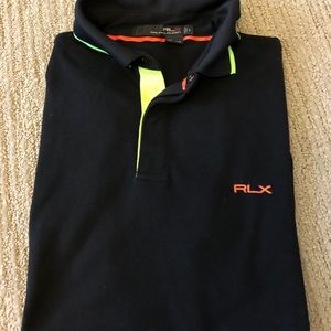 Rlx Ralph Lauren black sporty polo